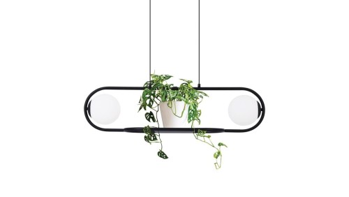 Lampa wisząca FINESTRA szklane klosze, funkcja kwietnika K-4961 Kaja Lighting