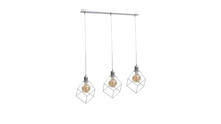Lampa wisząca loftowa 3xE27 RUBEN SILVER