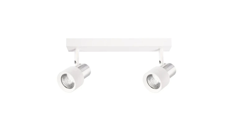 Lampa sufitowa Cino 2xGU10 Biały + Chrom ML9946 Milagro