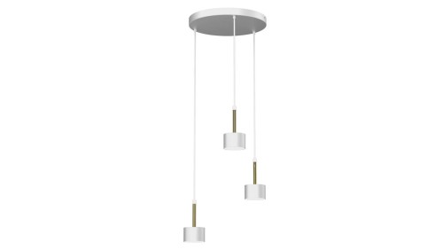 Lampa wisząca ARENA WHITE/GOLD 3xGX53 MLP7756 Milagro