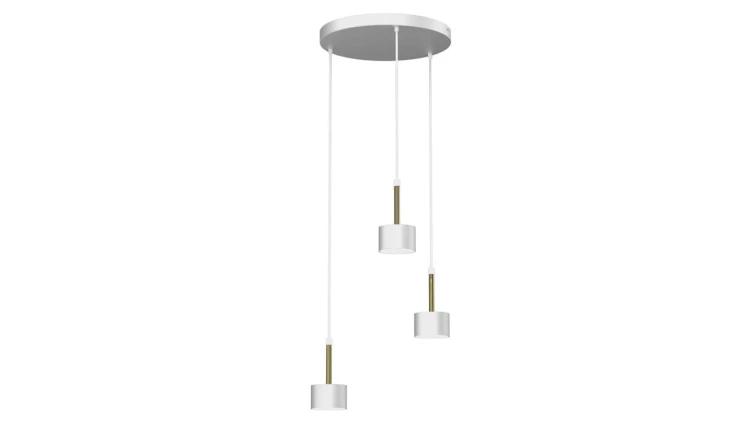 Lampa wisząca ARENA WHITE/GOLD 3xGX53 MLP7756 Milagro