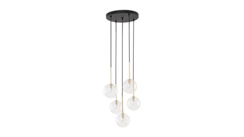 Lampa wisząca z czarno-złotymi elementami NILOS 5xG9 5943 TK Lighting