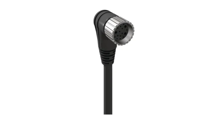 Kabel konfekcjonowany sensor/aktuator jenostronie zakończone M23 żeńskie proste 19-pinowy z kablem 10m RKWU 19-242/10 M