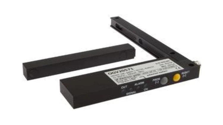OGV20571 Czujnik optyczny, widełkowy, regulowany, 12-30V DC, PNP/NPN NC/NO, złącze wtykowe M8 3-pin