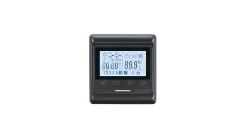 Elektroniczny programowalny termostat HW800, czarny