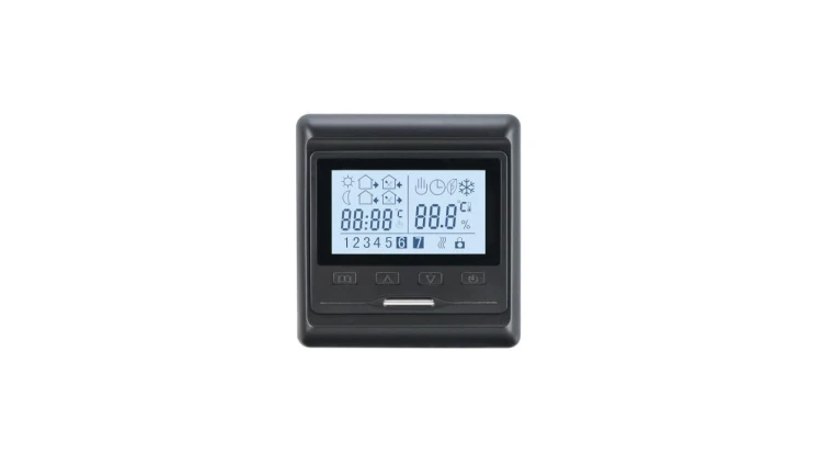 Elektroniczny programowalny termostat HW800, czarny