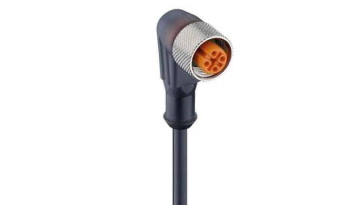 Kabel konfekcjonowany sensor/aktuator jenostronie zakończone M12 żeńskie kątowy 8-pinowy z kablem 10m RKWT 8-6-337/10 M