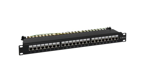Patch panel NAVI LED STP kat.6 24 porty LSA 1U ALANTEC - ALANTEC
