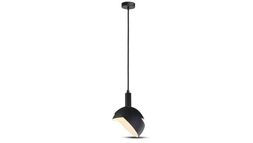 Lampa dekoracyjna wisząca aluminiowa czarna regulowany kąt 1,2m E14 max 60W IP20 V-TAC VT-7100