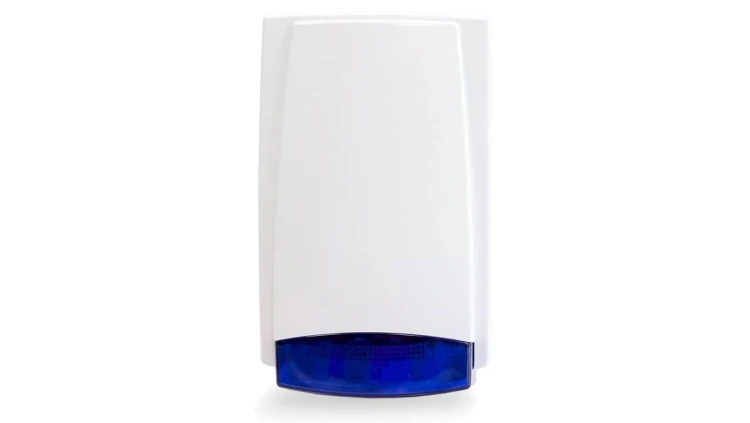 Sygnalizator zewnetrzny, optyczno-akustyczny, diody LED, swiatlo niebieskie, przetwornik piezoelektryczny, 115dB Fox MR300BL 12V
