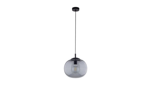 Lampa wisząca z kulistym, czarnym kloszem ze szkła VIBE 1xE27 4837 TK Lighting