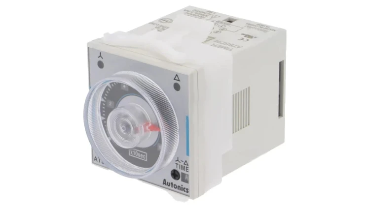AT8SDN Przekaźnik czasowy o zakresie 0,5...100s, SPDT, -10...55C, 24...240VDC/100...240VAC