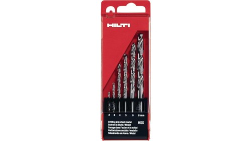 Zestaw wierteł 2-8mm ze stali szybkotnącej HSS do wiercenia w metalu / zestaw 2-8 (6)