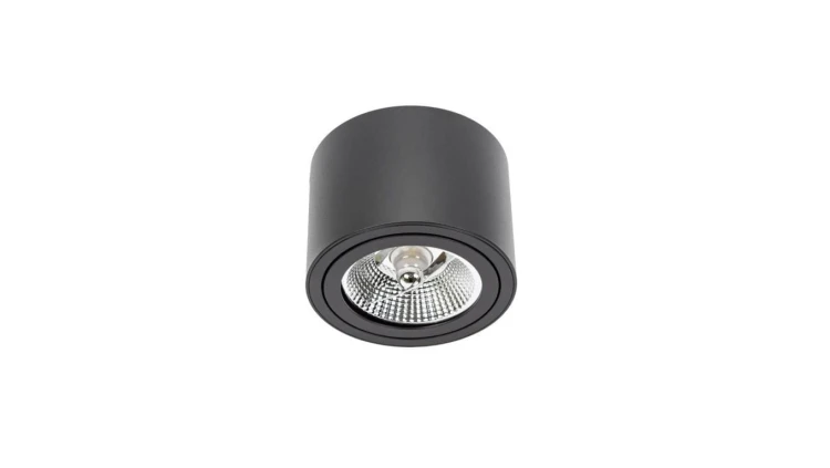 CHLOE AR111 NATYNKOWA GU10 250V IP20 139x100mm CZARNY okrągła ruchoma