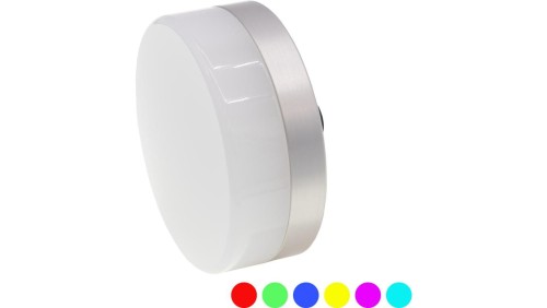 EZ650520 Lampa sygnalizacyjna LED, Ø65, wysokość 25 mm, wielokolorowa dioda LED, 2,5 W, 180, 24 V, wtyczka M12 5-pin, IP67