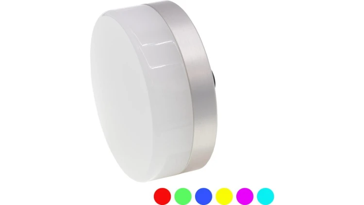 EZ650520 Lampa sygnalizacyjna LED, Ø65, wysokość 25 mm, wielokolorowa dioda LED, 2,5 W, 180, 24 V, wtyczka M12 5-pin, IP67
