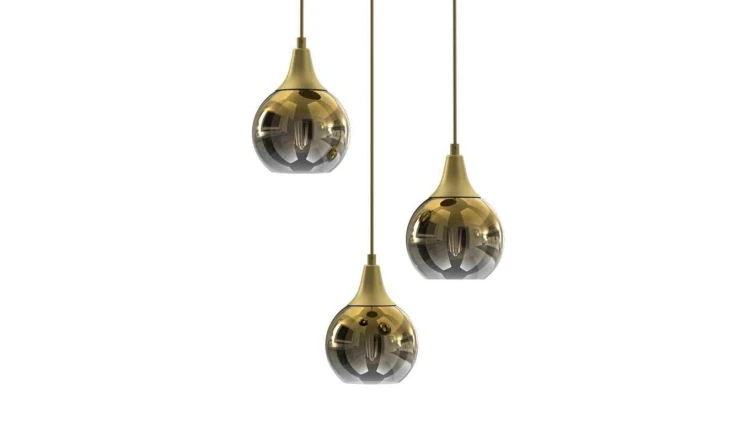 Lampa sufitowa z dwoma kloszami ze szkła i ruchomym spotem VOX 10001 TK Lighting