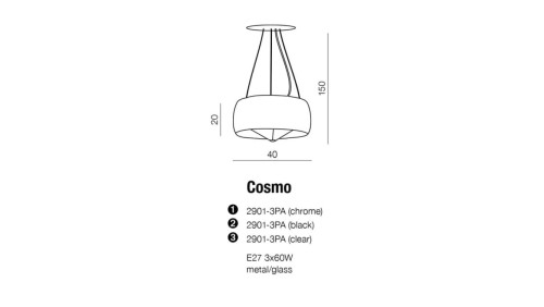 Lampa wisząca tuba ze złotym zdobieniem czarna z serii PERN K-4716 Kaja Lighting