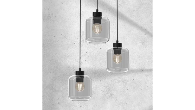 Lampa wisząca czarna nowoczesna CONO E27 klosz-stożek 10057 TK Lighting