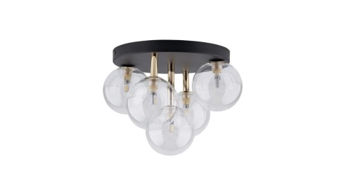 Lampa sufitowa z czarno-złotymi elementami NILOS 5xG9 758 TK Lighting