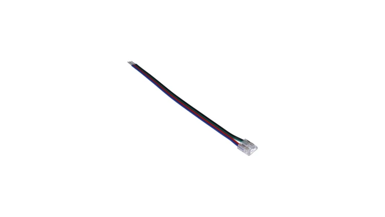 Złączka do taśmy led COB/RGB kolor 10mm taśma-przewód 15cm