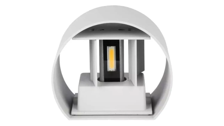 Lampa elewacyjna, kinkiet walec LED 6W 660lm 3000K IP65 biała barwa ciepła WW szara V-TAC VT-756-G