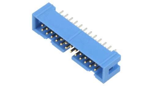 2-1761603-8 Gniazdo IDC męskie PIN: 24 proste THT złocony 2,54mm