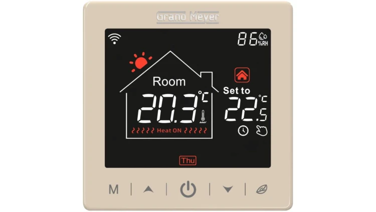 Programowalny termostat Grand Meyer SN-15 z Wi-Fi (złoty)
