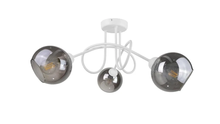 Lampa sufitowa nowoczesna 3xE27 RING WHITE