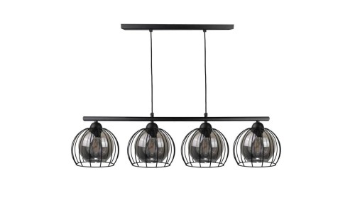 Lampa wisząca nowoczesna 4xE27 STIGMA BLACK LONG