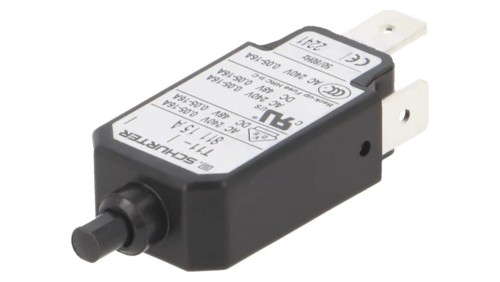 T11-811-15A Wyłącznik nadprądowy Iznam: 15A Uznam: 240VAC 48VDC SPST Bieguny: 1