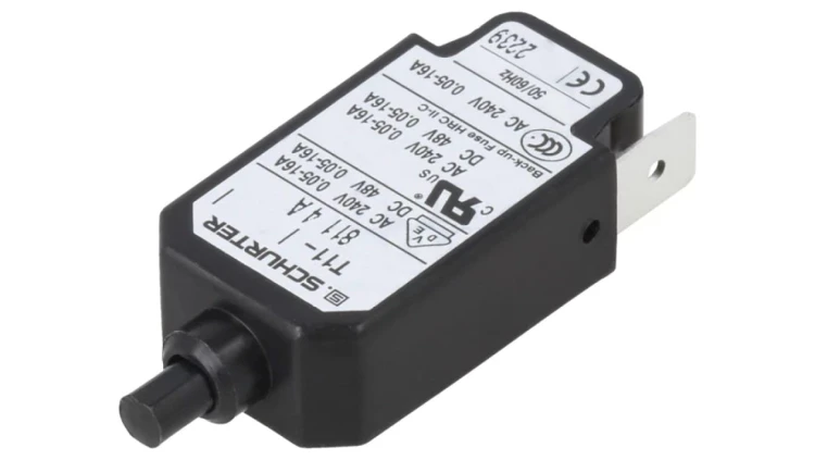 T11-811-4A Wyłącznik nadprądowy Iznam: 4A Uznam: 240VAC 48VDC SPST Bieguny: 1
