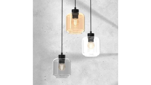 Lampa wisząca o średnicy 32cm CONO E27 beżowy klosz-stożek 10056 TK Lighting