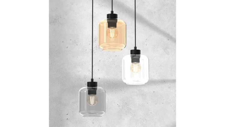 Lampa wisząca o średnicy 32cm CONO E27 beżowy klosz-stożek 10056 TK Lighting