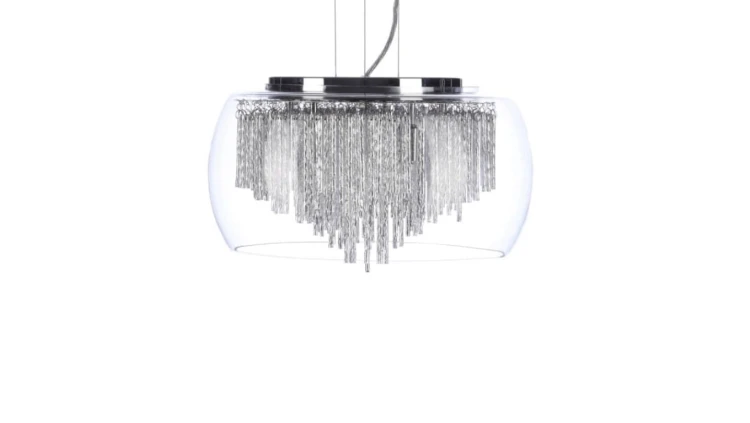 Żyrandol druciany PEAK nad stół, czarny z gwintem E27 do nowoczesnych wnętrz KP-10 Kaja Lighting