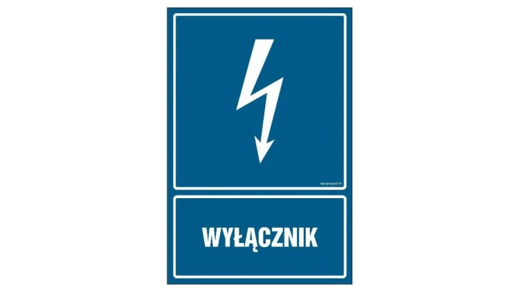 ZNAK - HG008 Napięcie 230 V 70 x 105 cm PN - Płyta 1mm
