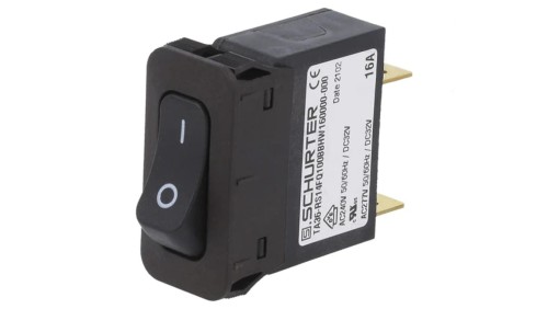 3-128-212 Wyłącznik nadprądowy Iznam: 16A Uznam: 240VAC 32VDC SPST 34x14,5mm