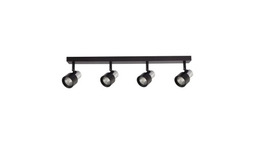 Lampa sufitowa Cino 4xGU10 Czarny + Chrom ML9951 Milagro