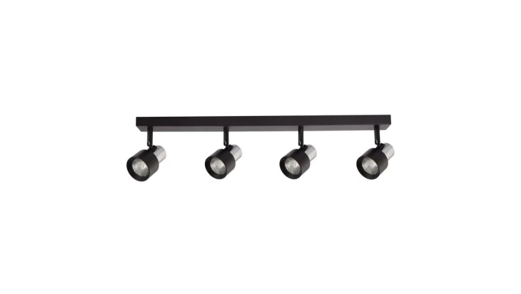 Lampa sufitowa Cino 4xGU10 Czarny + Chrom ML9951 Milagro