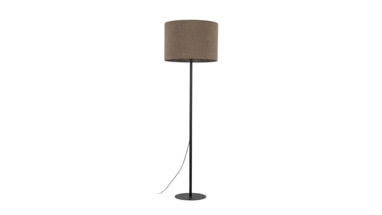 Lampa podłogowa EARTH do salonu, brązowy klosz z tkaniny na E27 16013 TK Lighting