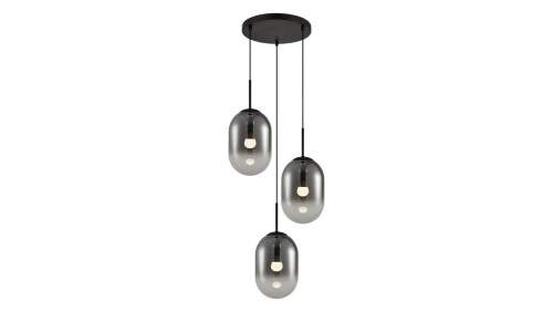 Lampa wisząca ALIAS BLACK 3xE14 koło ML0320 Milagro