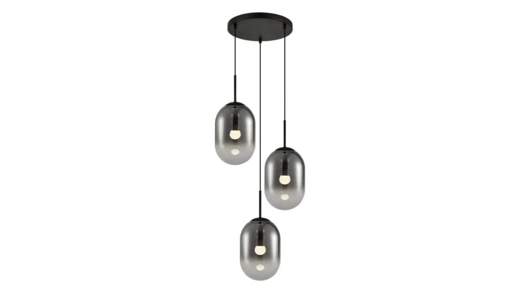 Lampa wisząca ALIAS BLACK 3xE14 koło ML0320 Milagro
