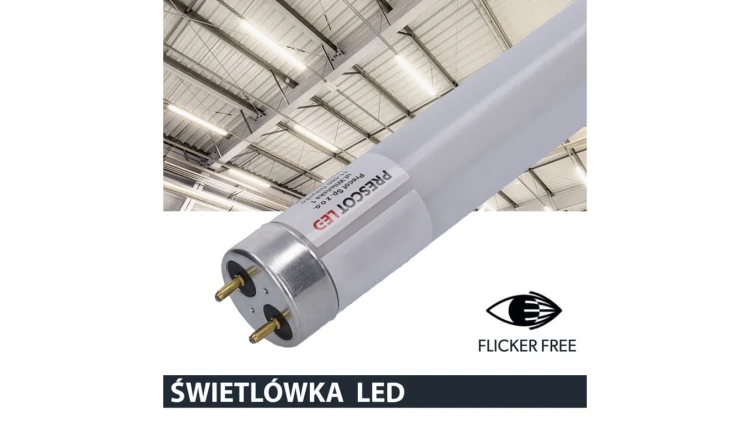 Świetlówka led T8 G13 150cm 25W 4000K 3100lm PC Prescot Flicker free