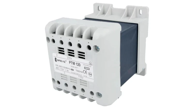 PTM120/230/110V Transformator sieciowy 120VA 230VAC 110V na szynę DIN IP21
