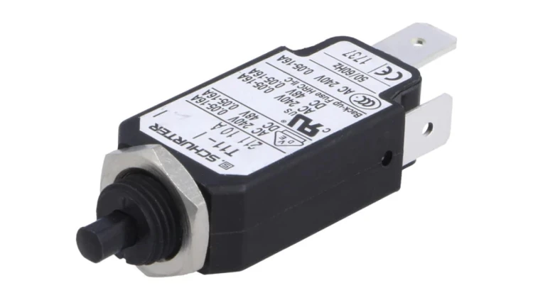 T11-211-10A Wyłącznik nadprądowy Iznam: 10A Uznam: 240VAC 48VDC SPST Bieguny: 1