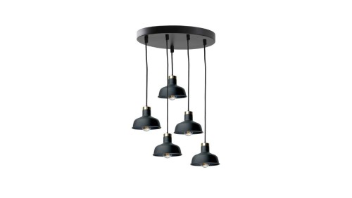 Lampa wisząca nowoczesna 5xE27 HEBE BLACK