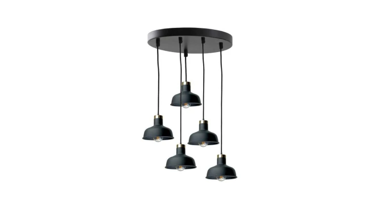 Lampa wisząca nowoczesna 5xE27 HEBE BLACK