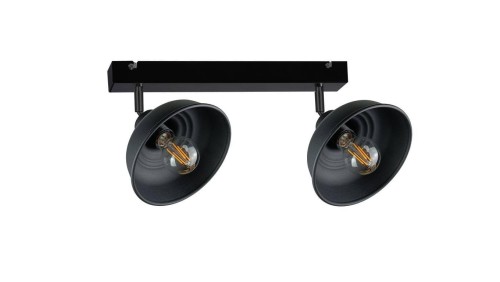 Spot nowoczesny 2xE27 FAUN BLACK