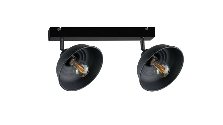 Spot nowoczesny 2xE27 FAUN BLACK