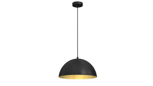 Lampa wisząca BETA BLACK/GOLD 1xE27 35cm MLP7896 Milagro